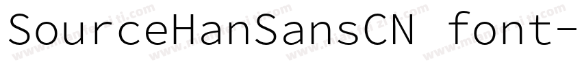 SourceHanSansCN font字体转换